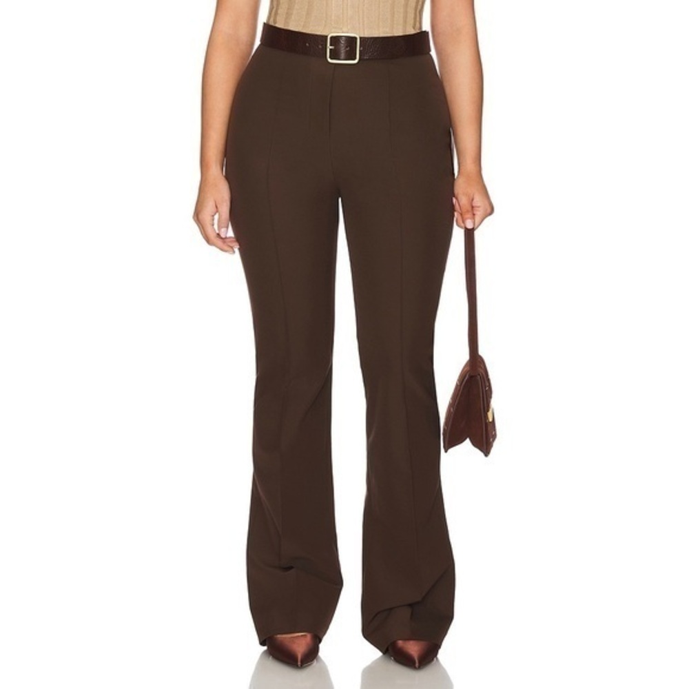 L’academie Brown Domingo bell bottom pants NWT